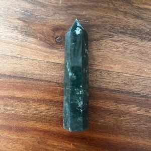 Moss Agate Crystal Point